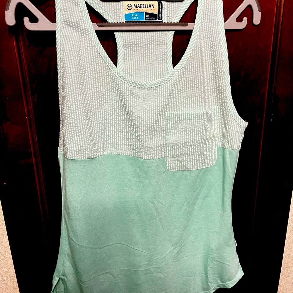 Magellan fish gear racer back tank brand new NEVER WORN